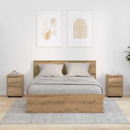 Éjjeliszekrények 2 pcs Artisan tölgy 30,5 x 30 x 43 cm Faanyag