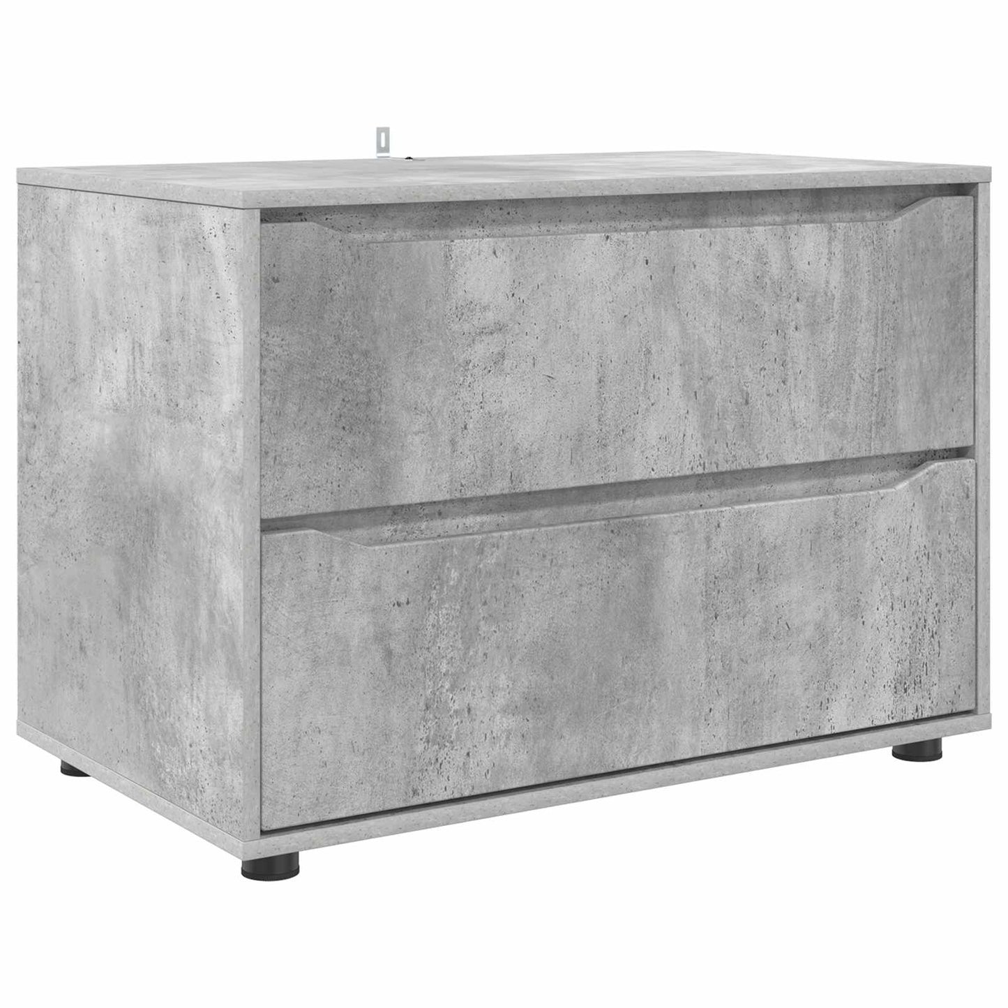 Tárolószekrény 80 x 48 x 57 cm Szerelt Fa Beton Szürke