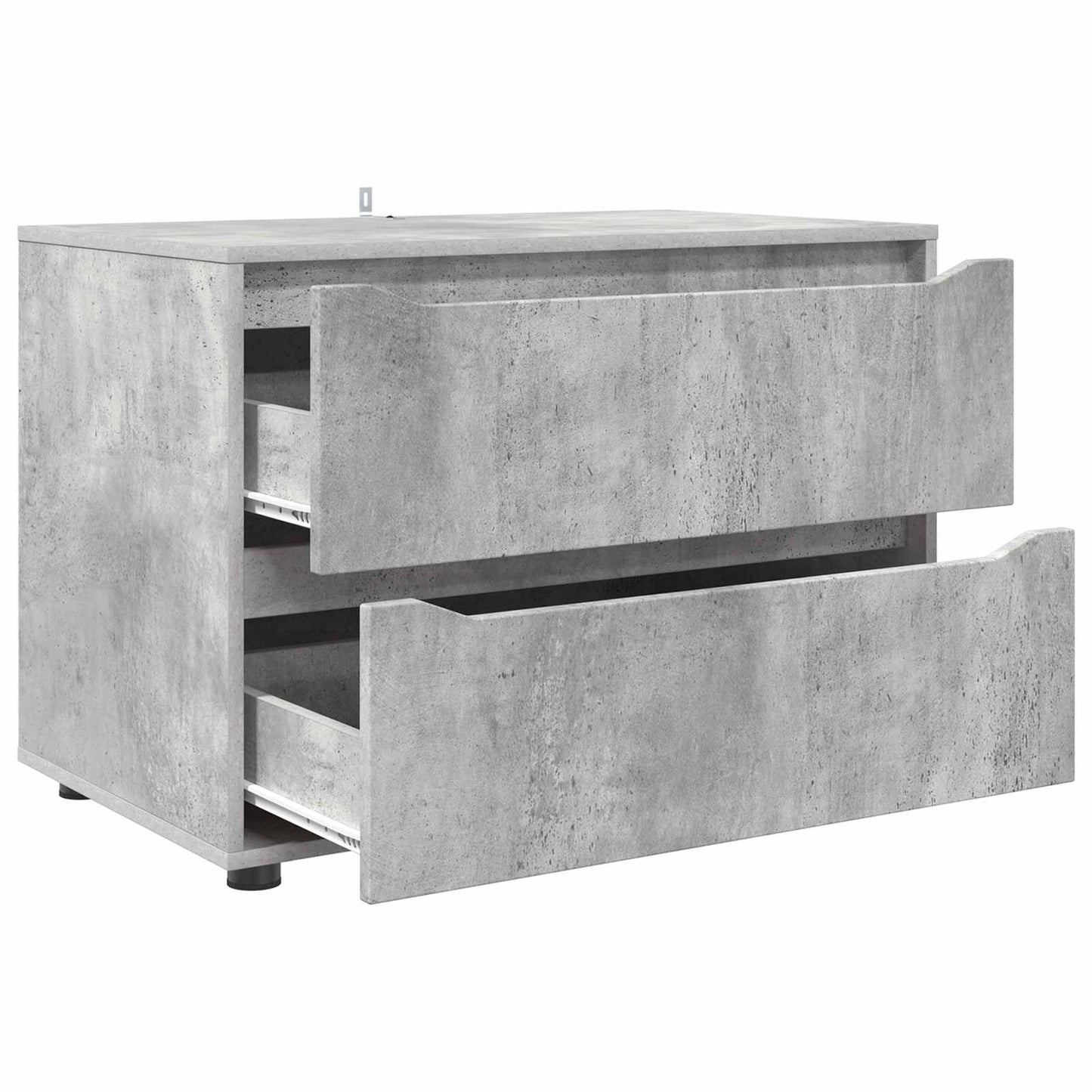 Tárolószekrény 80 x 48 x 57 cm Szerelt Fa Beton Szürke