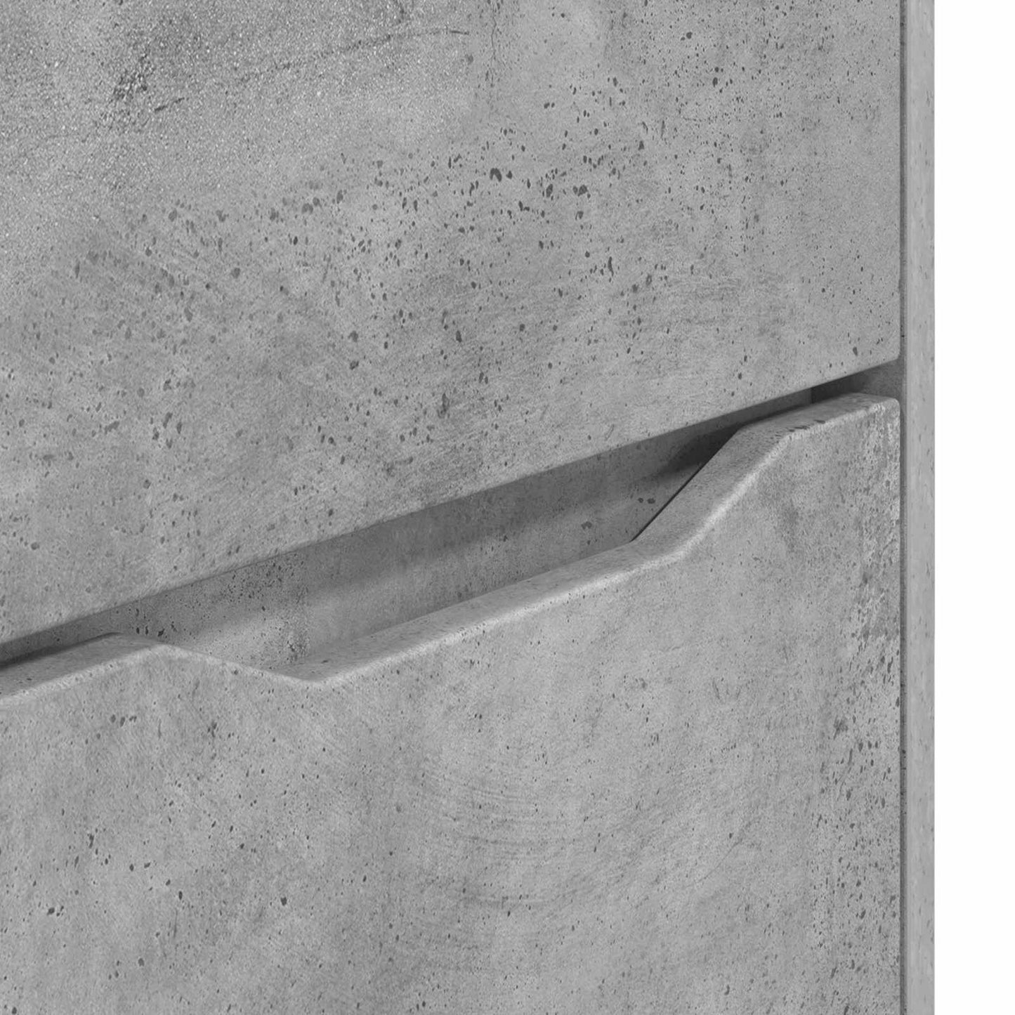 Tárolószekrény 60 x 48 x 57 cm Szerelt Fa Beton Szürke