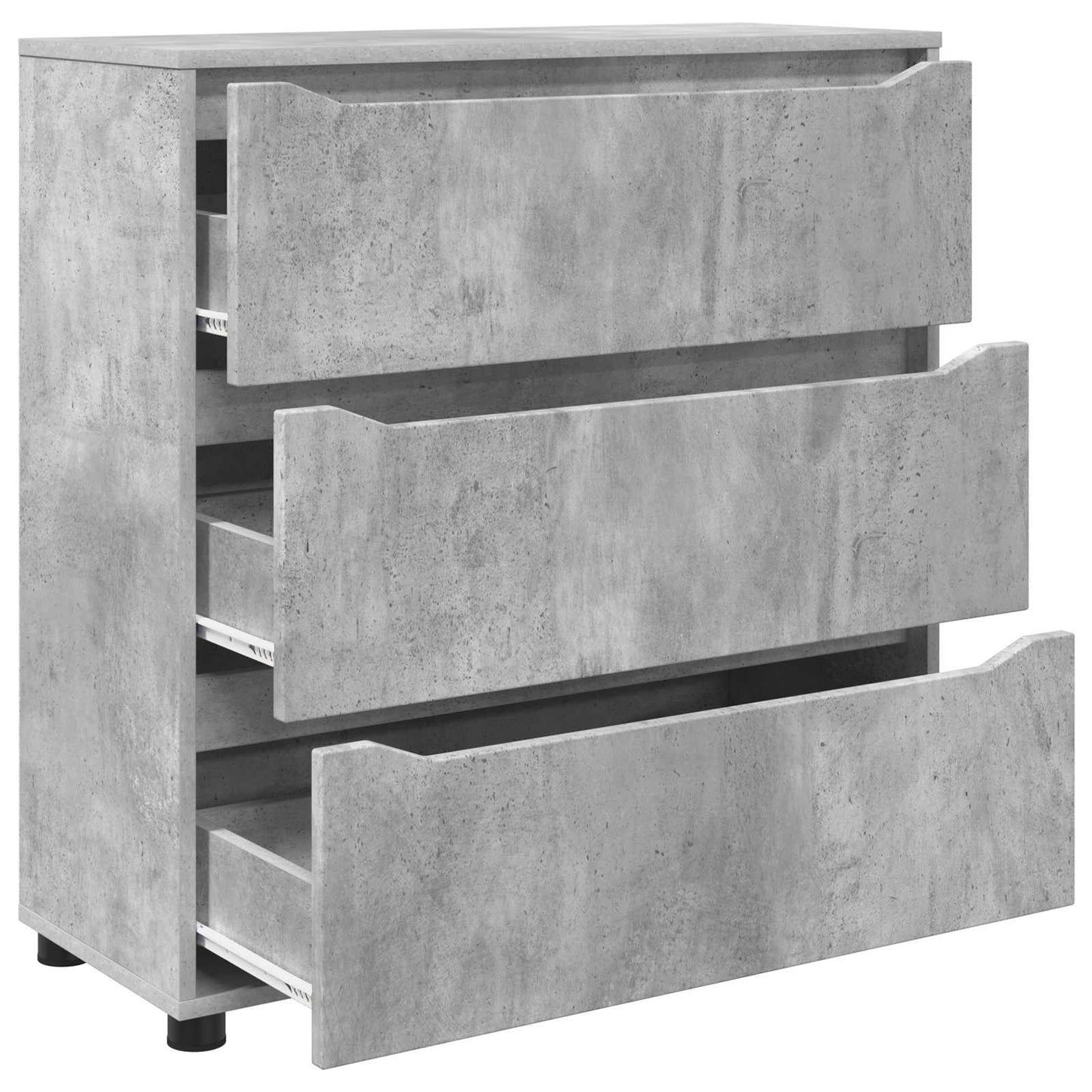 Tárolószekrény 80 x 31 x 81 cm Szerelt Fa Beton Szürke