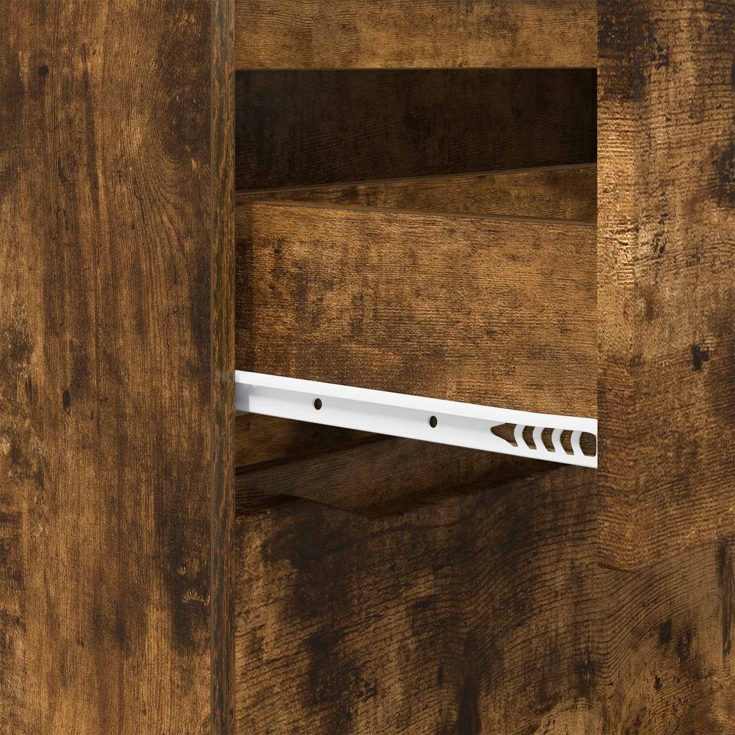 Tárolószekrény 80 x 31 x 81 cm Szerelt Fa Füstölt tölgy