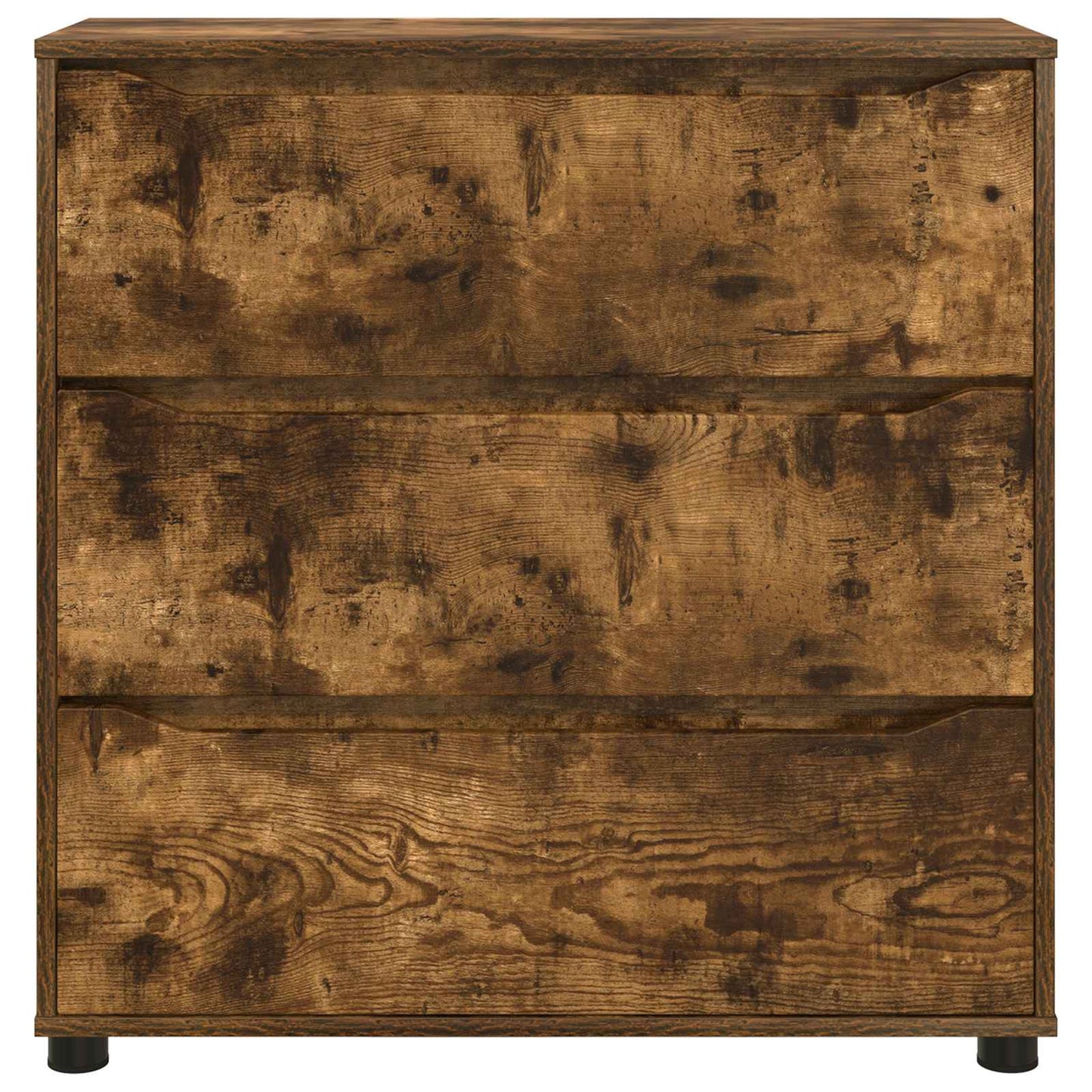 Tárolószekrény 80 x 31 x 81 cm Szerelt Fa Füstölt tölgy