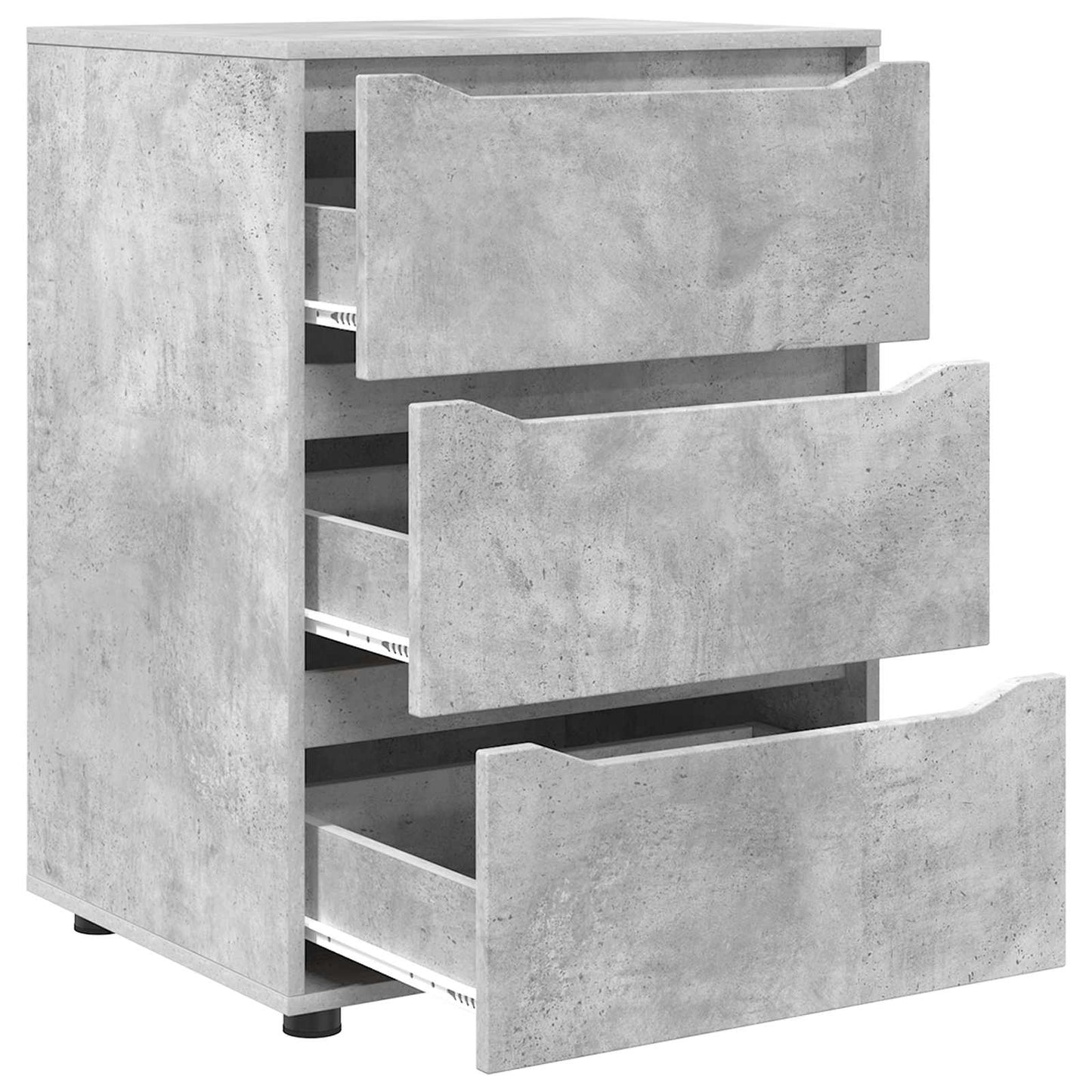 Tárolószekrény 60 x 48 x 81 cm Szerelt Fa Beton Szürke