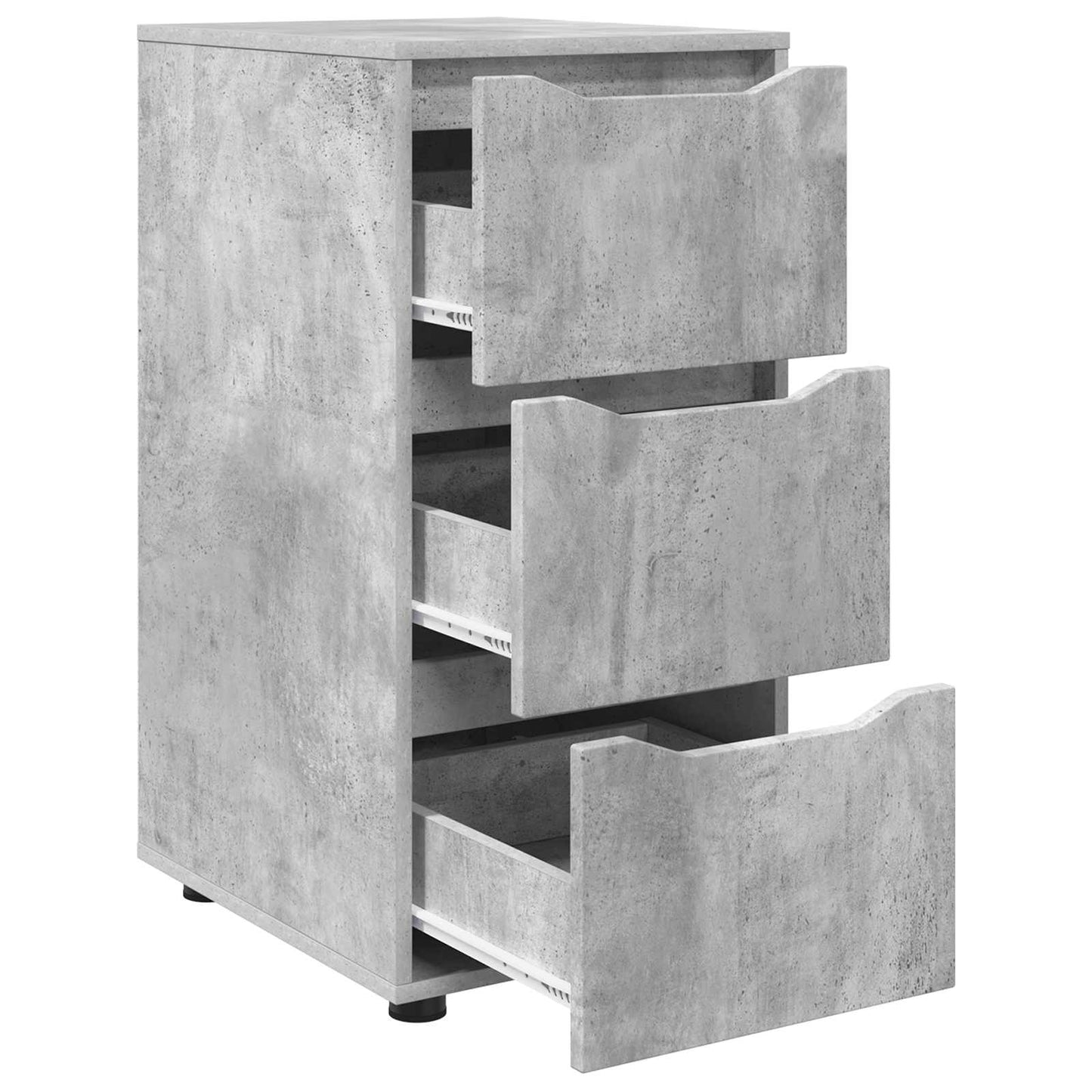 Tárolószekrény 40 x 48 x 81 cm Szerelt Fa Beton Szürke