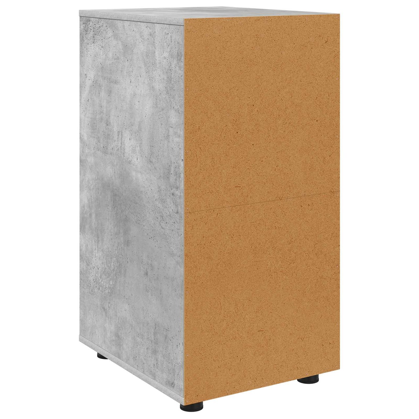 Tárolószekrény 40 x 48 x 81 cm Szerelt Fa Beton Szürke