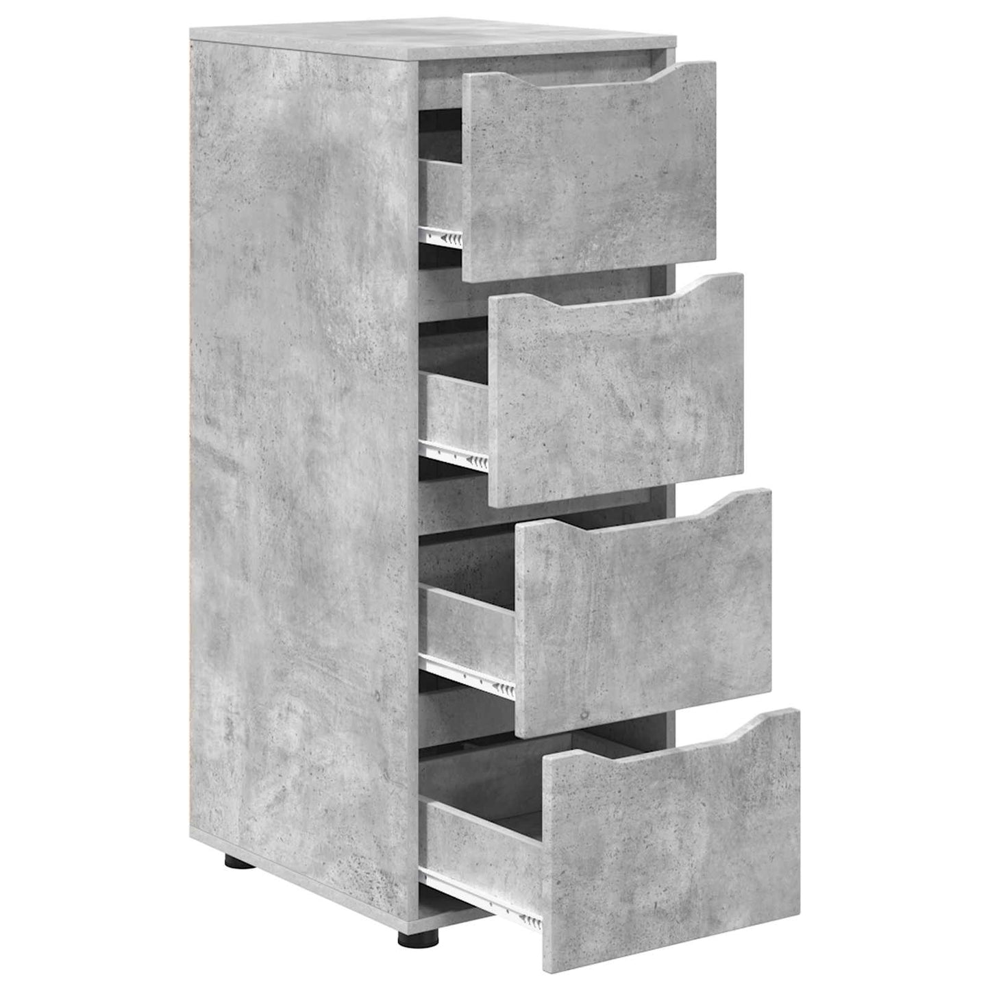 Tárolószekrény 40 x 48 x 105 cm Szerelt Fa Beton Szürke