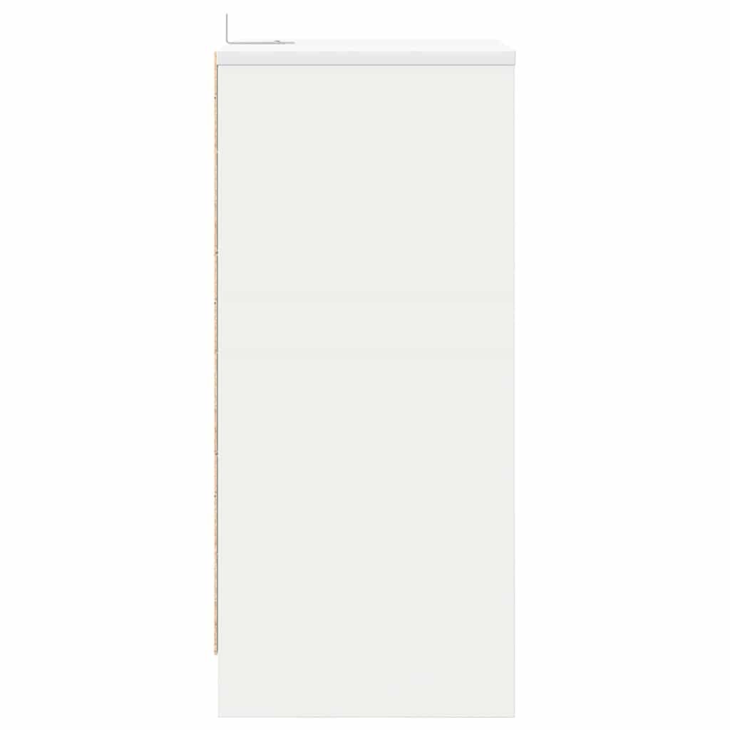Éjjeliszekrények fiókkal 2 pcs Fehér 40 x 30 x 467 cm Faanyag