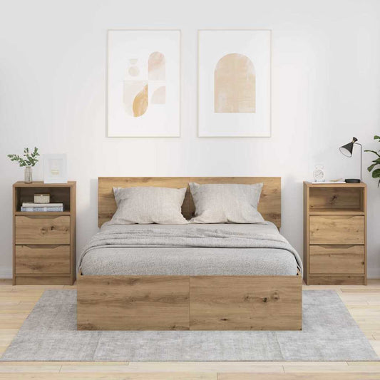 Éjjeliszekrények 2 pcs Artisan tölgy 40 x 30 x 467 cm Faanyag
