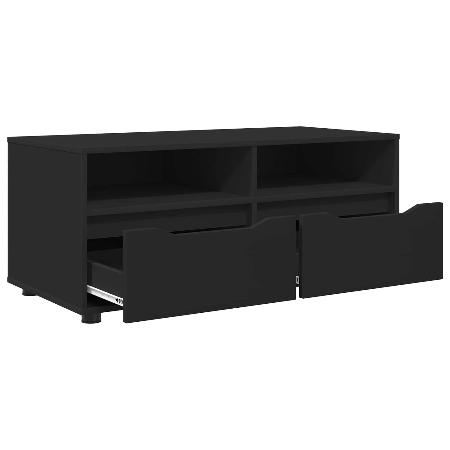 TV szekrény 100 x 48 x 43 cm Fekete Szerelt Fa