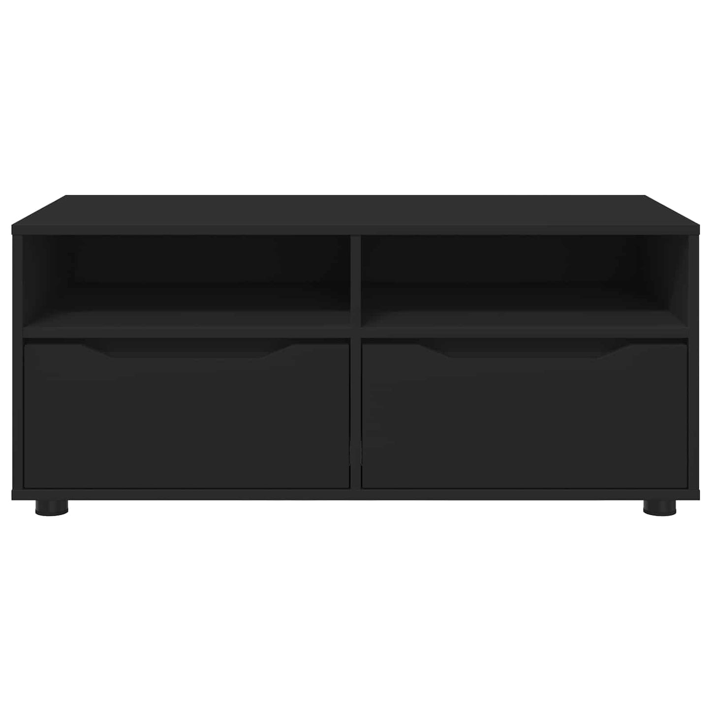 TV szekrény 100 x 48 x 43 cm Fekete Szerelt Fa