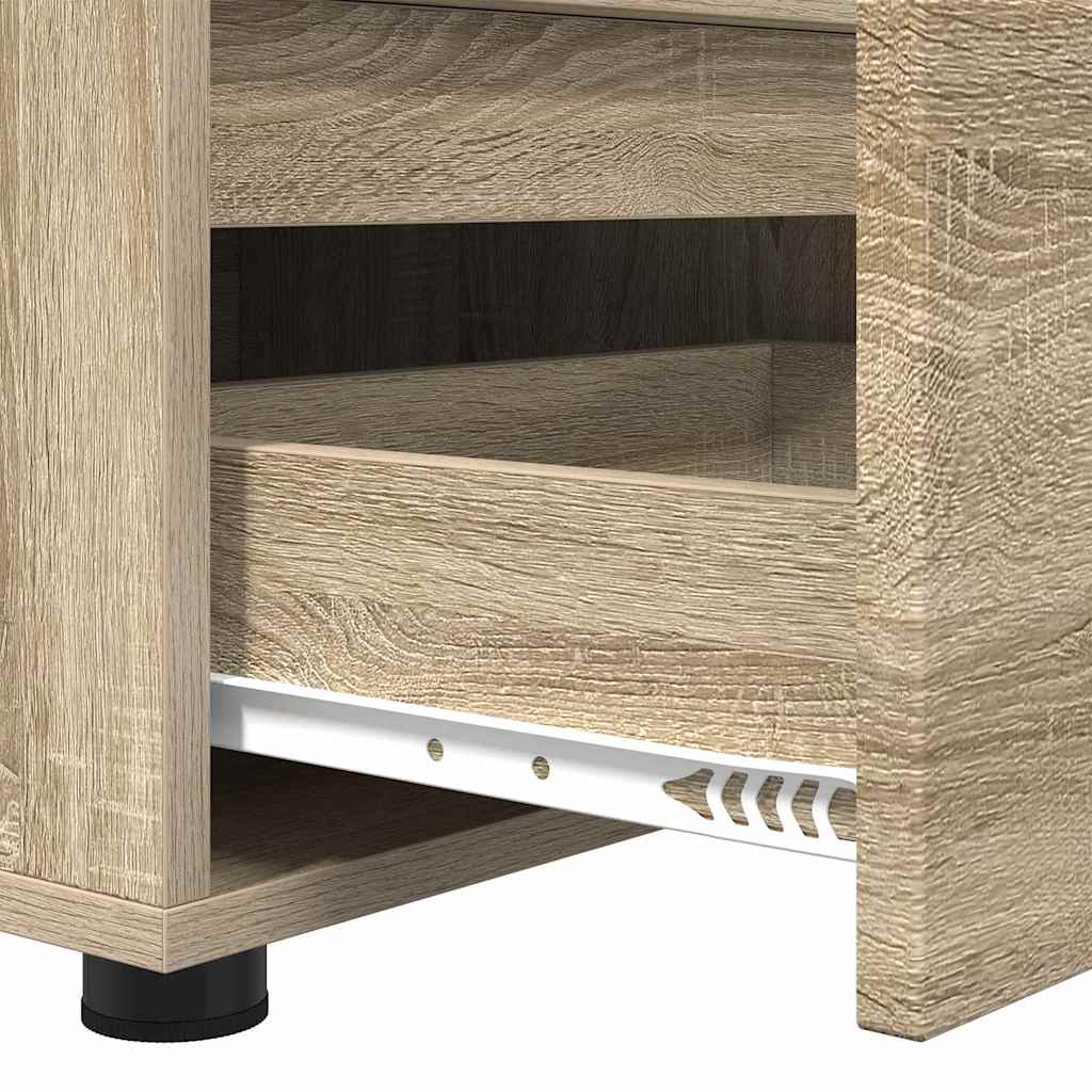 TV szekrény 100 x 48 x 43 cm Sonoma tölgy Szerelt Fa