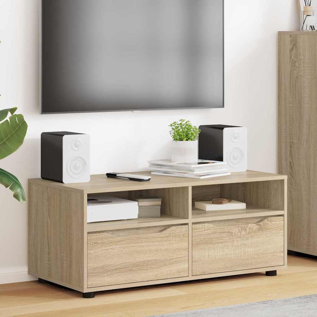 TV szekrény 100 x 48 x 43 cm Sonoma tölgy Szerelt Fa