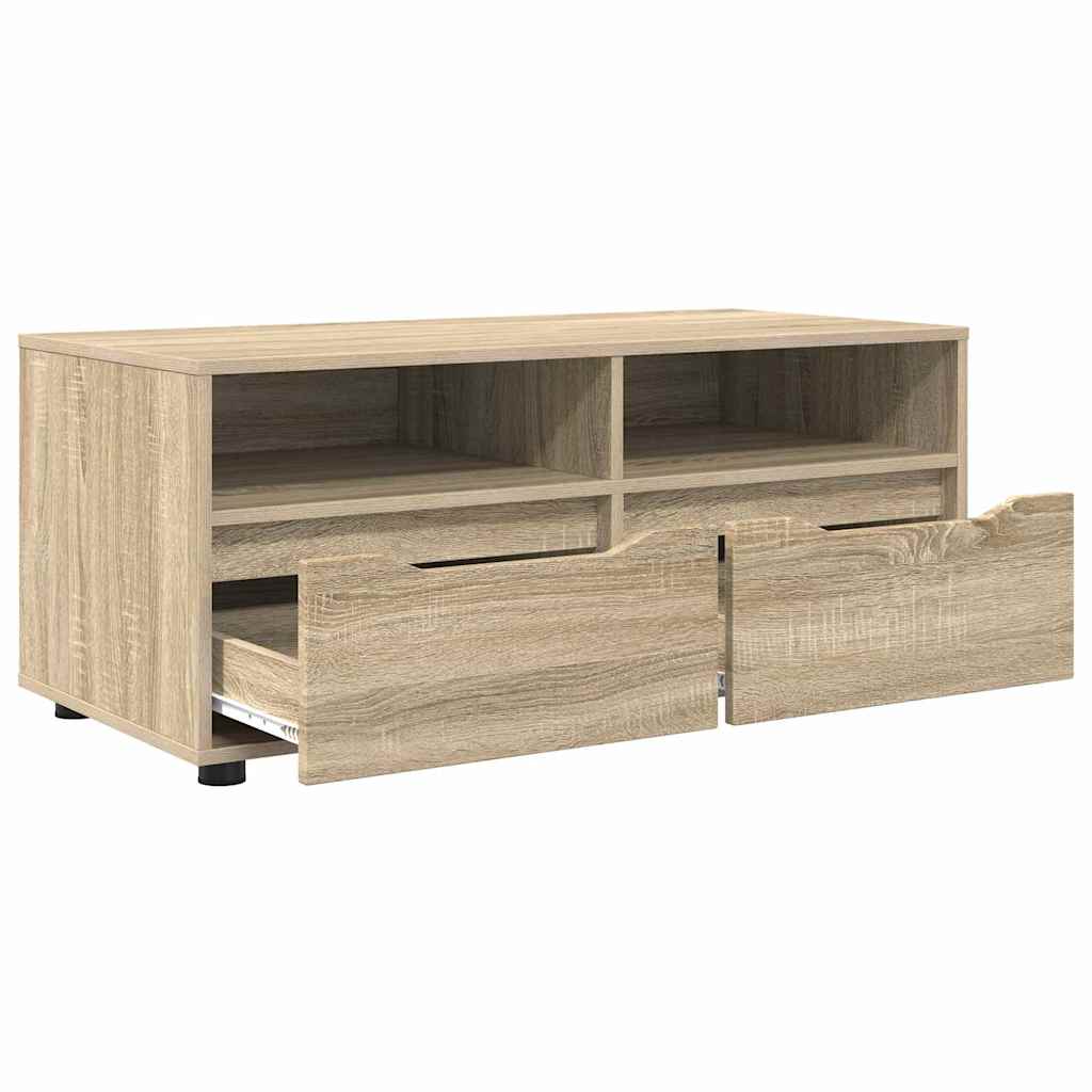 TV szekrény 100 x 48 x 43 cm Sonoma tölgy Szerelt Fa