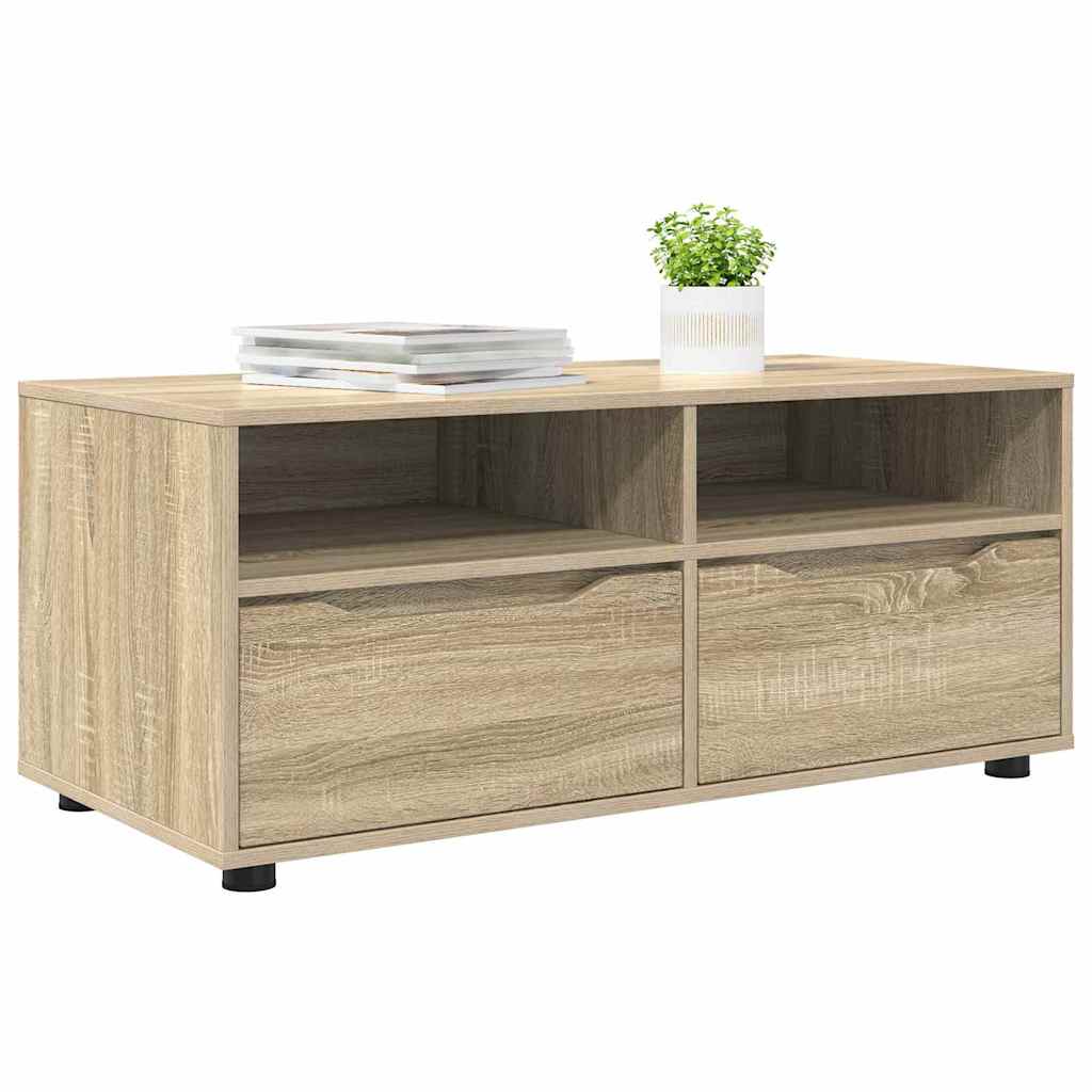 TV szekrény 100 x 48 x 43 cm Sonoma tölgy Szerelt Fa