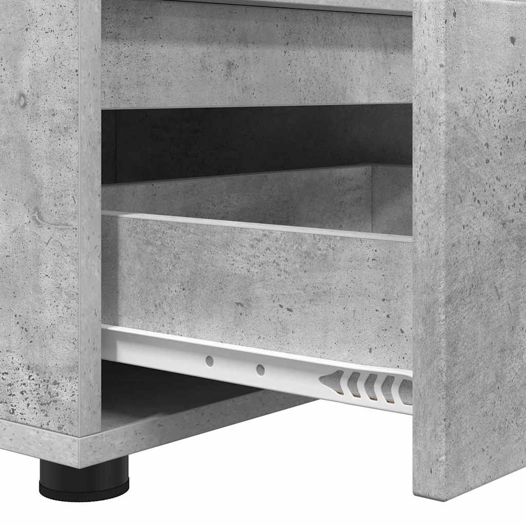 TV szekrény 100 x 48 x 43 cm Beton Szürke Szerelt Fa