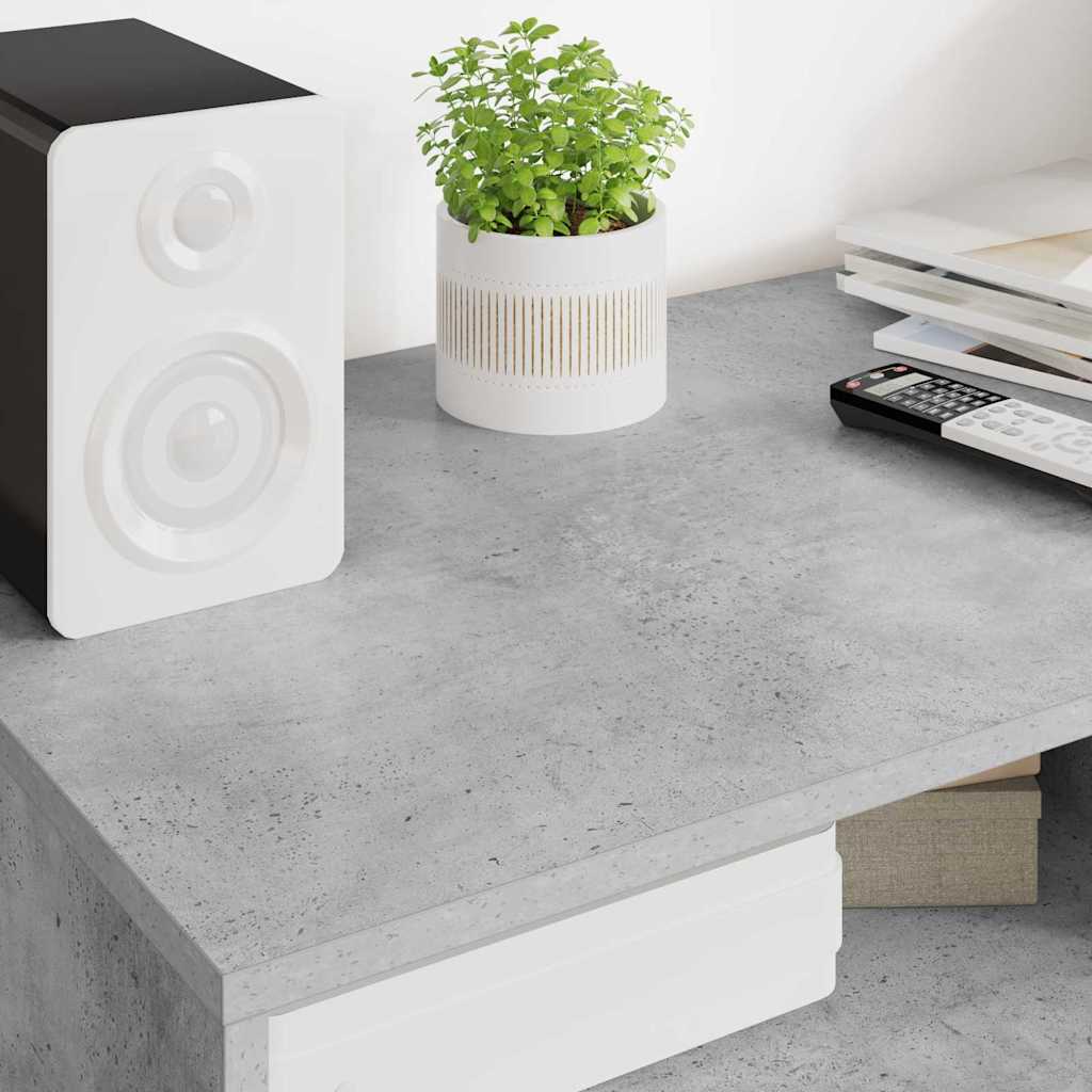 TV szekrény 100 x 48 x 43 cm Beton Szürke Szerelt Fa