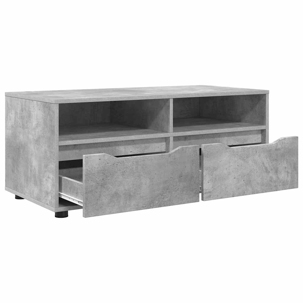TV szekrény 100 x 48 x 43 cm Beton Szürke Szerelt Fa