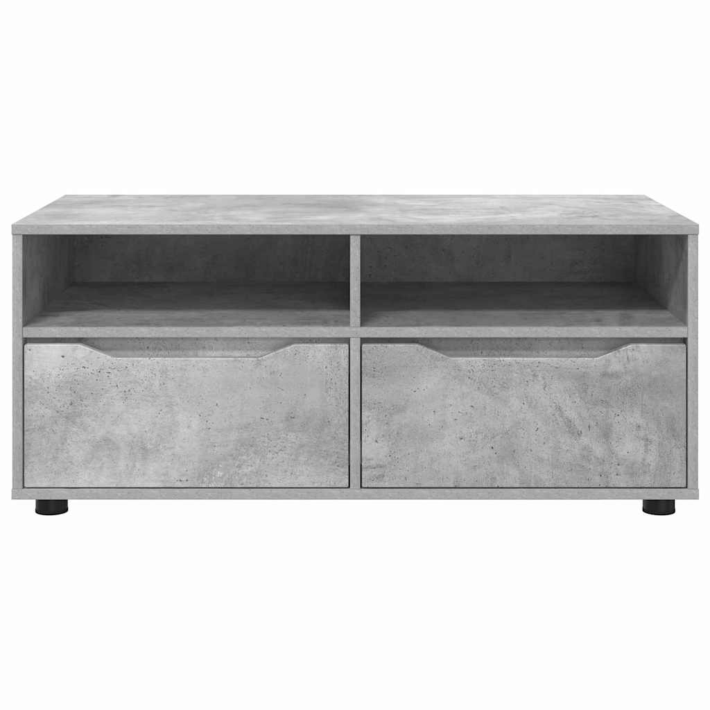 TV szekrény 100 x 48 x 43 cm Beton Szürke Szerelt Fa