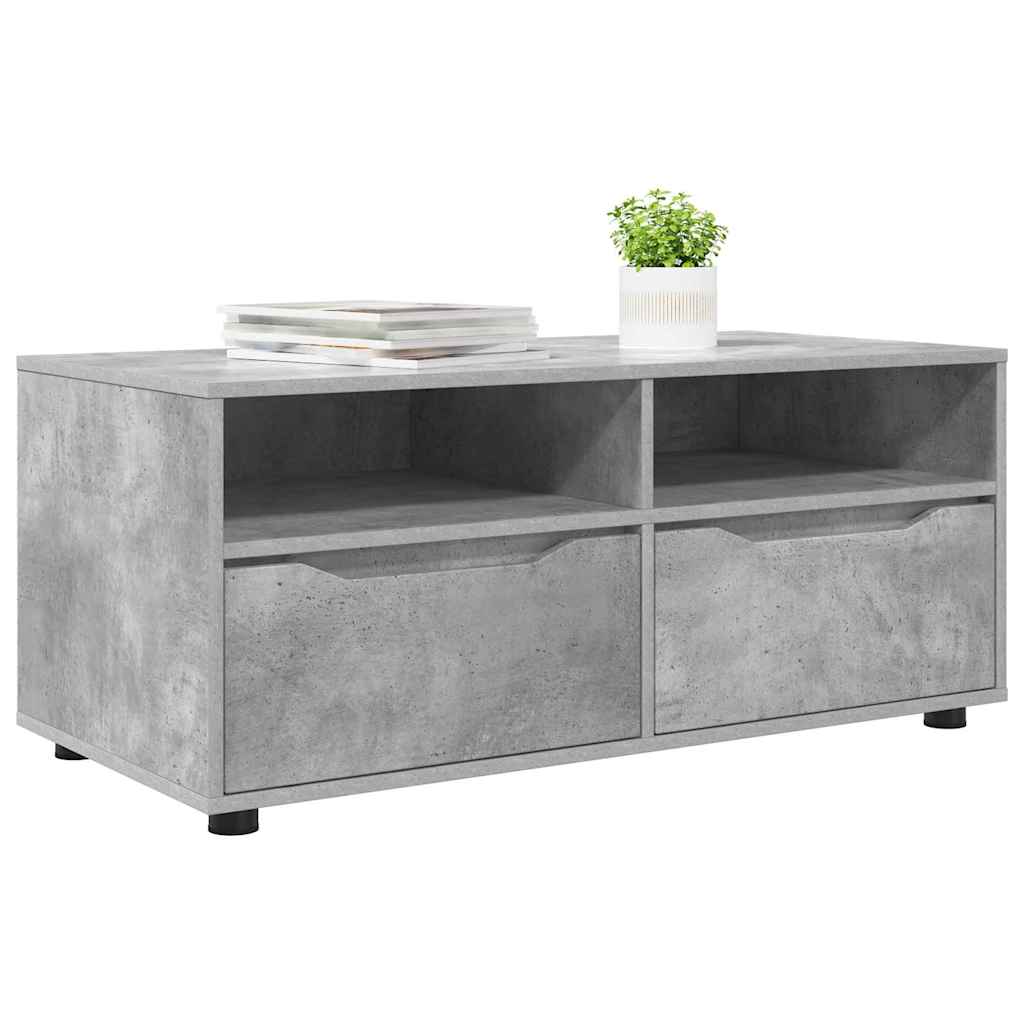 TV szekrény 100 x 48 x 43 cm Beton Szürke Szerelt Fa