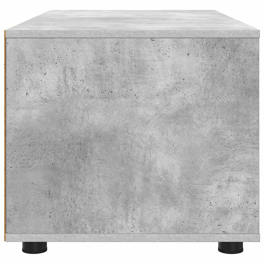 TV szekrény 100 x 48 x 43 cm Beton Szürke Szerelt Fa
