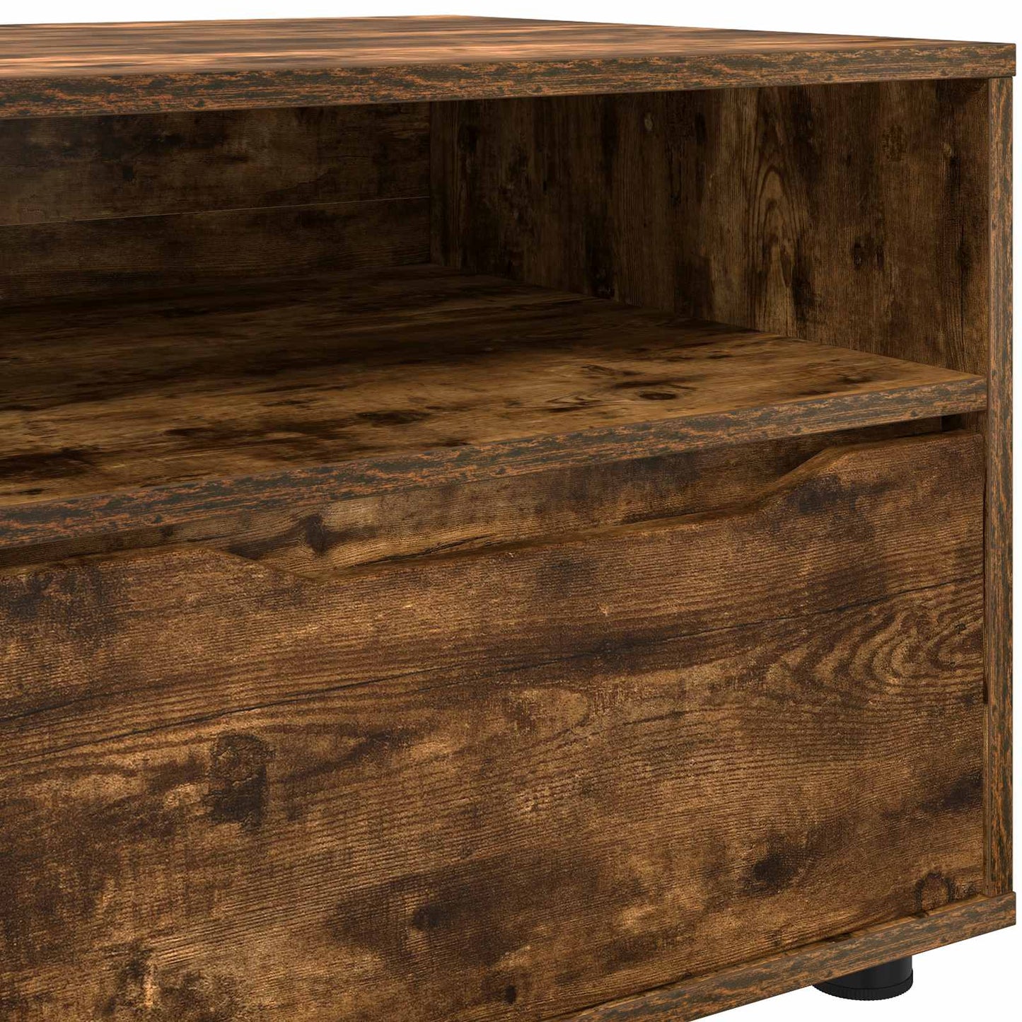 TV szekrény 100 x 48 x 43 cm Füstölt tölgy Szerelt Fa