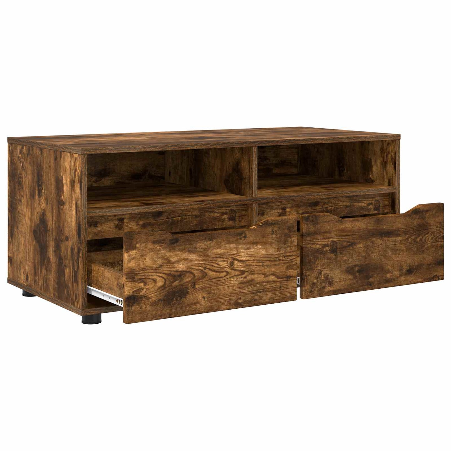 TV szekrény 100 x 48 x 43 cm Füstölt tölgy Szerelt Fa