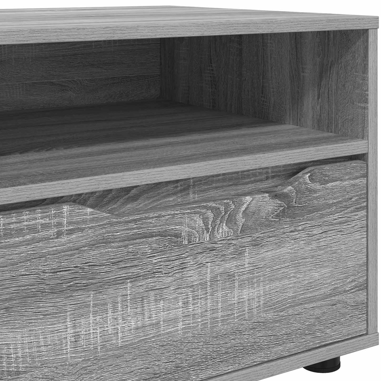 TV szekrény 100 x 48 x 43 cm Szürke Sonoma Szerelt Fa