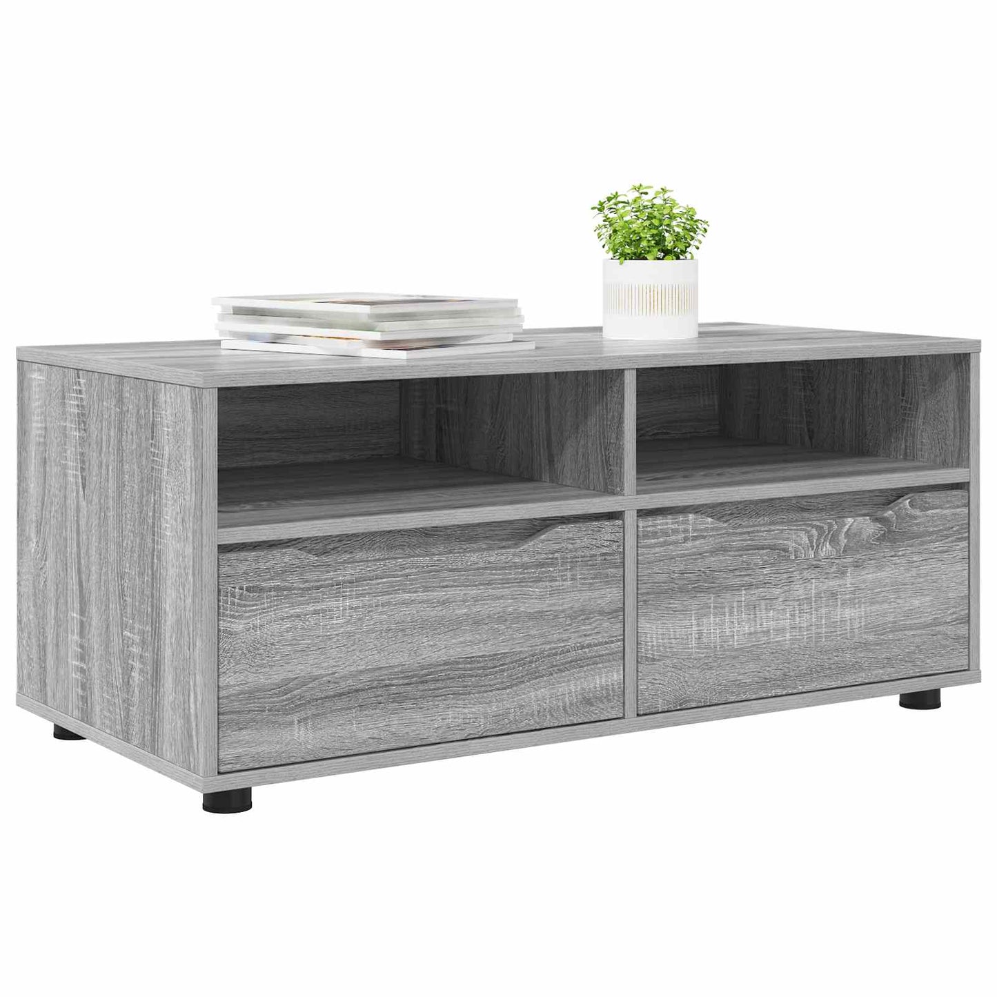 TV szekrény 100 x 48 x 43 cm Szürke Sonoma Szerelt Fa