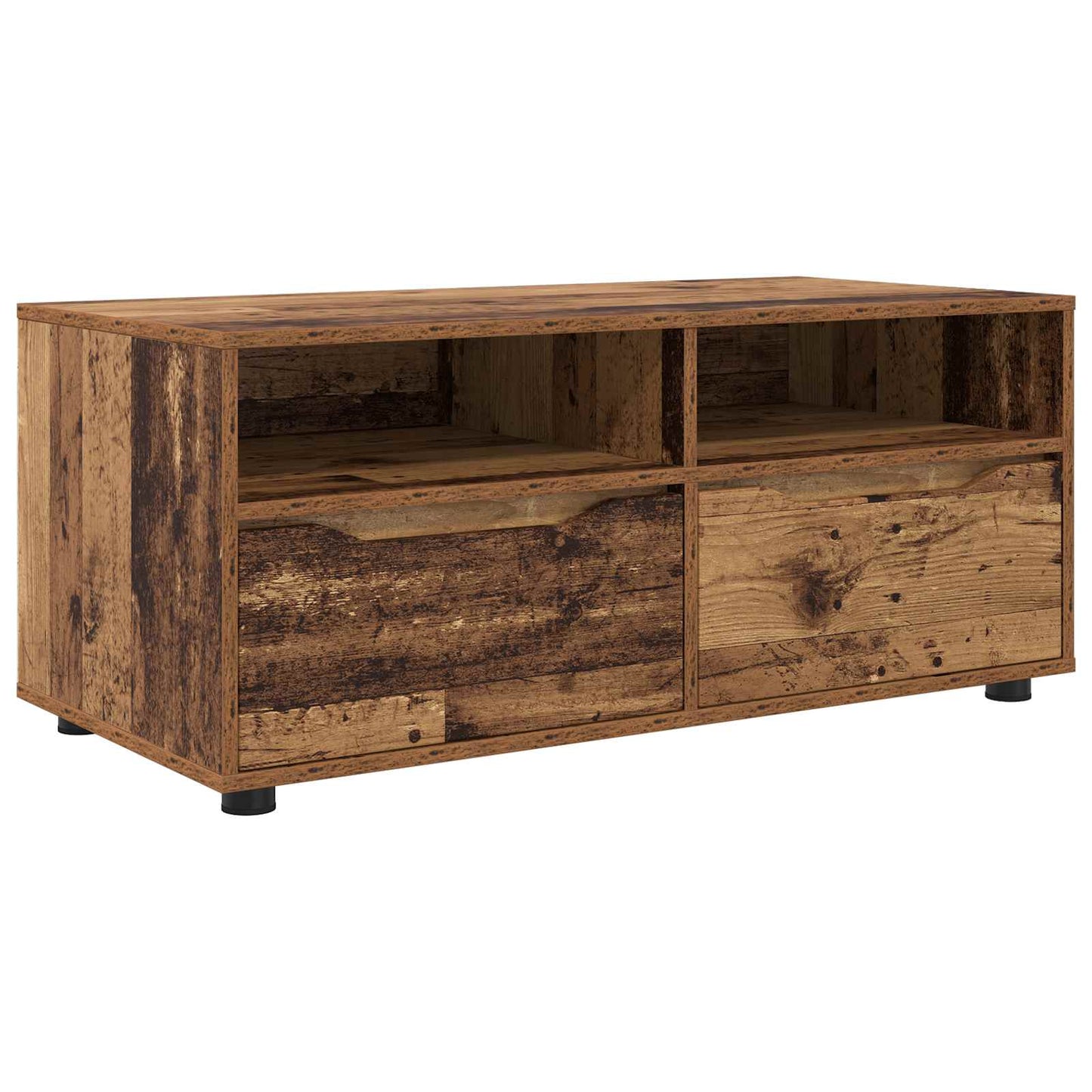 TV szekrény fiókkal Öreg fa 100 x 48 x 43 cm Faanyag