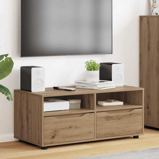 TV szekrény fiókkal Artisan tölgy 100 x 48 x 43 cm Faanyag
