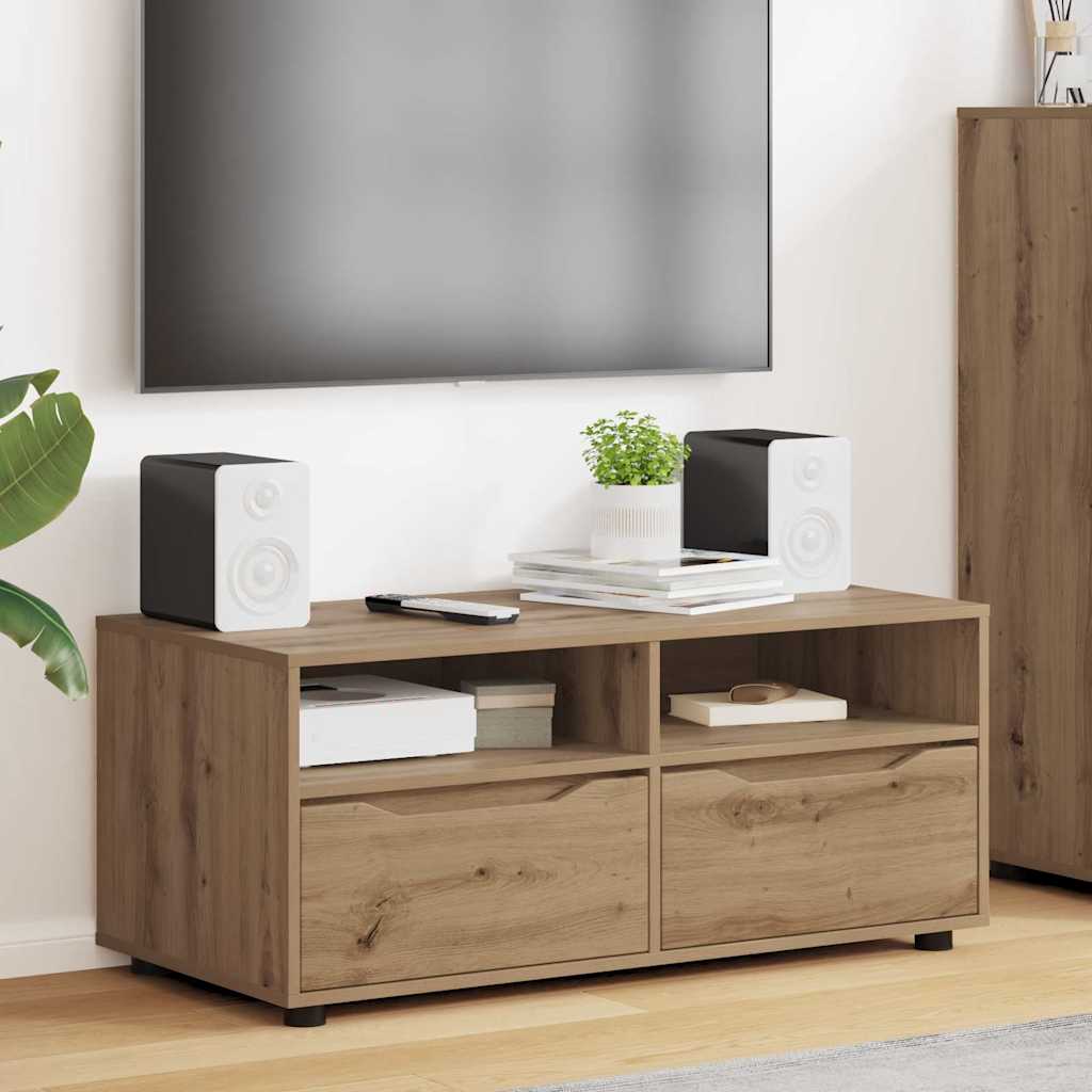 TV szekrény 100 x 48 x 43 cm Artisan tölgy Szerelt Fa