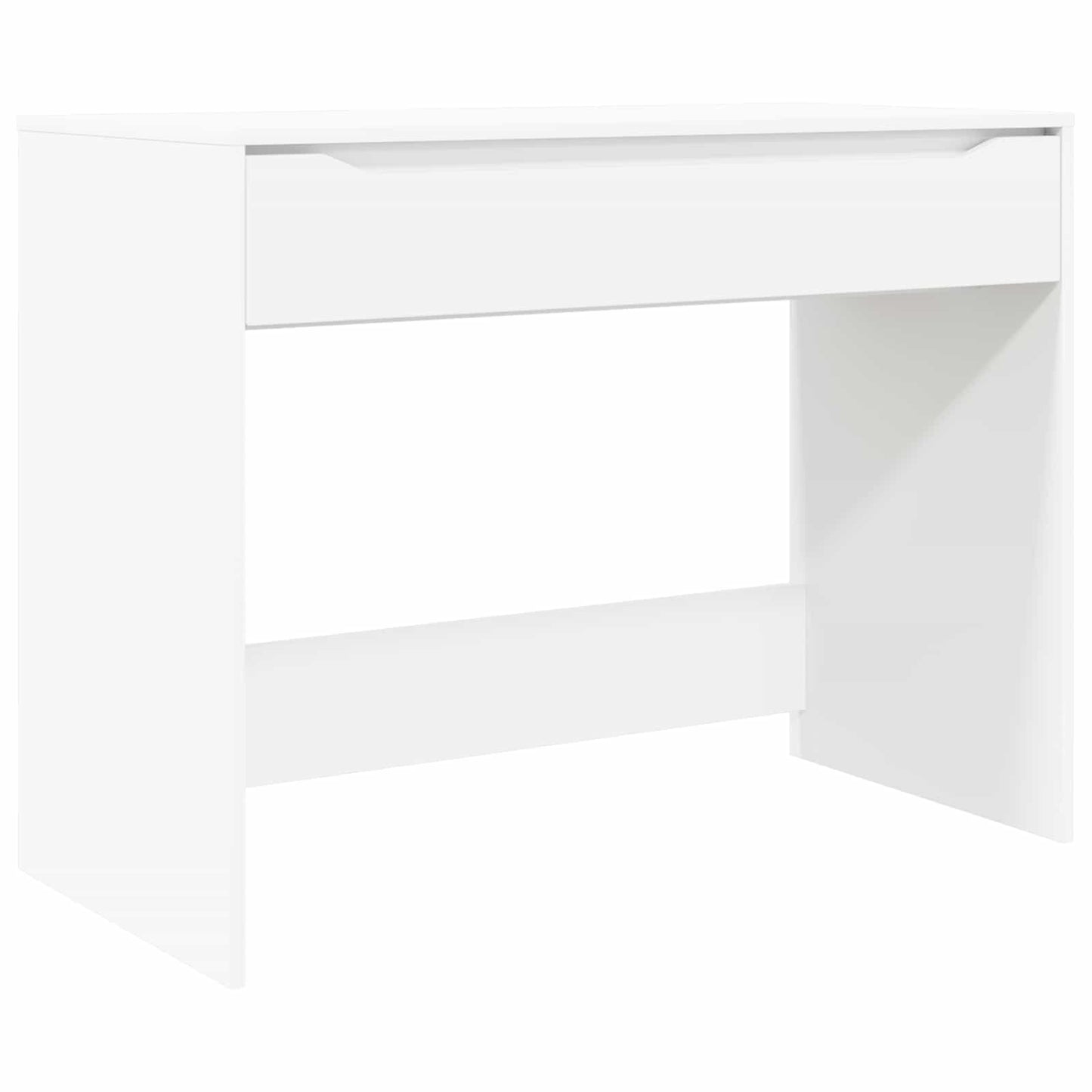 Asztal fiókkal tárolóval Fehér 100 x 50 x 78 cm Mérnöki fa