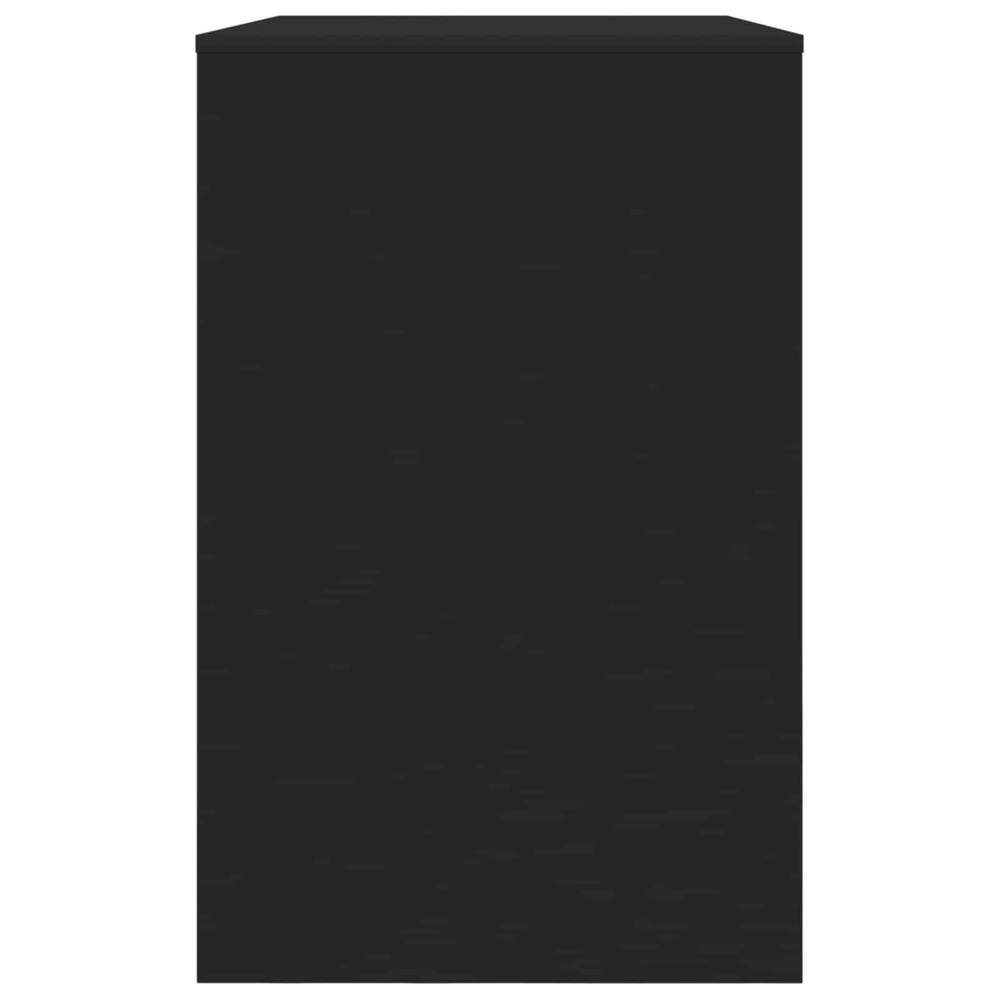 Asztal fiókkal tárolóval Fekete 100 x 50 x 78 cm Mérnöki fa