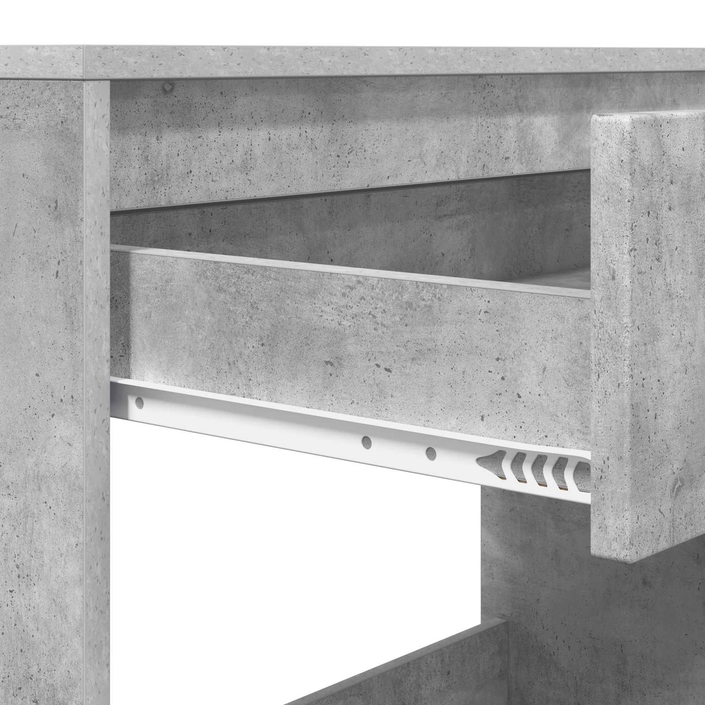 Asztal fiókkal Beton Szürke 100 x 50 x 78 cm Mérnöki fa