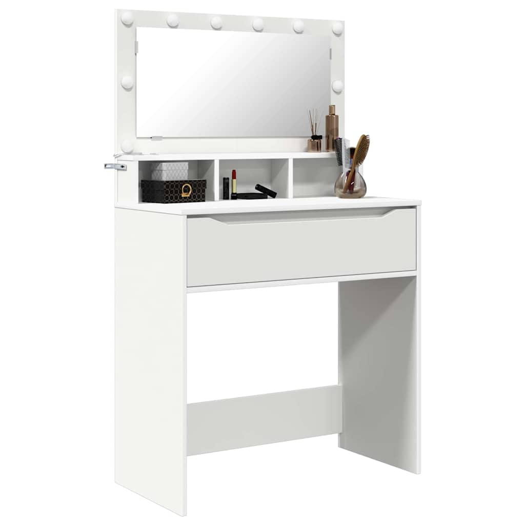 Hálószobai Öltözködő Asztalok Fehér 80 x 39,6 x 135 cm