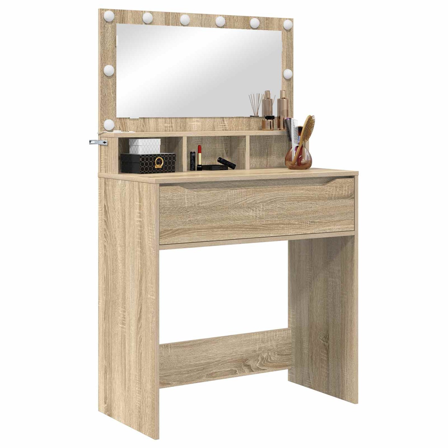 Hálószobai Öltözködő Asztalok Sonoma tölgy 80 x 39,6 x 135 cm