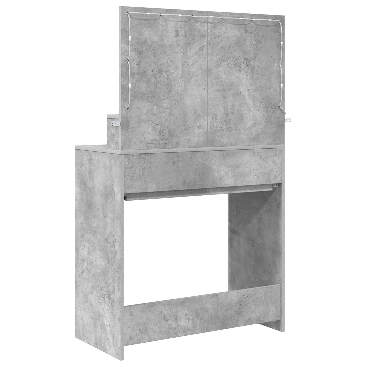 Hálószobai Öltözködő Asztalok Beton Szürke 80 x 39,6 x 135 cm