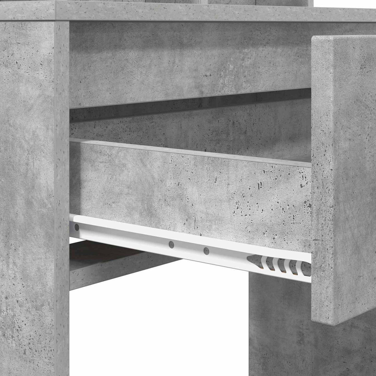 Hálószobai Öltözködő Asztalok Beton Szürke 80 x 39,6 x 135 cm