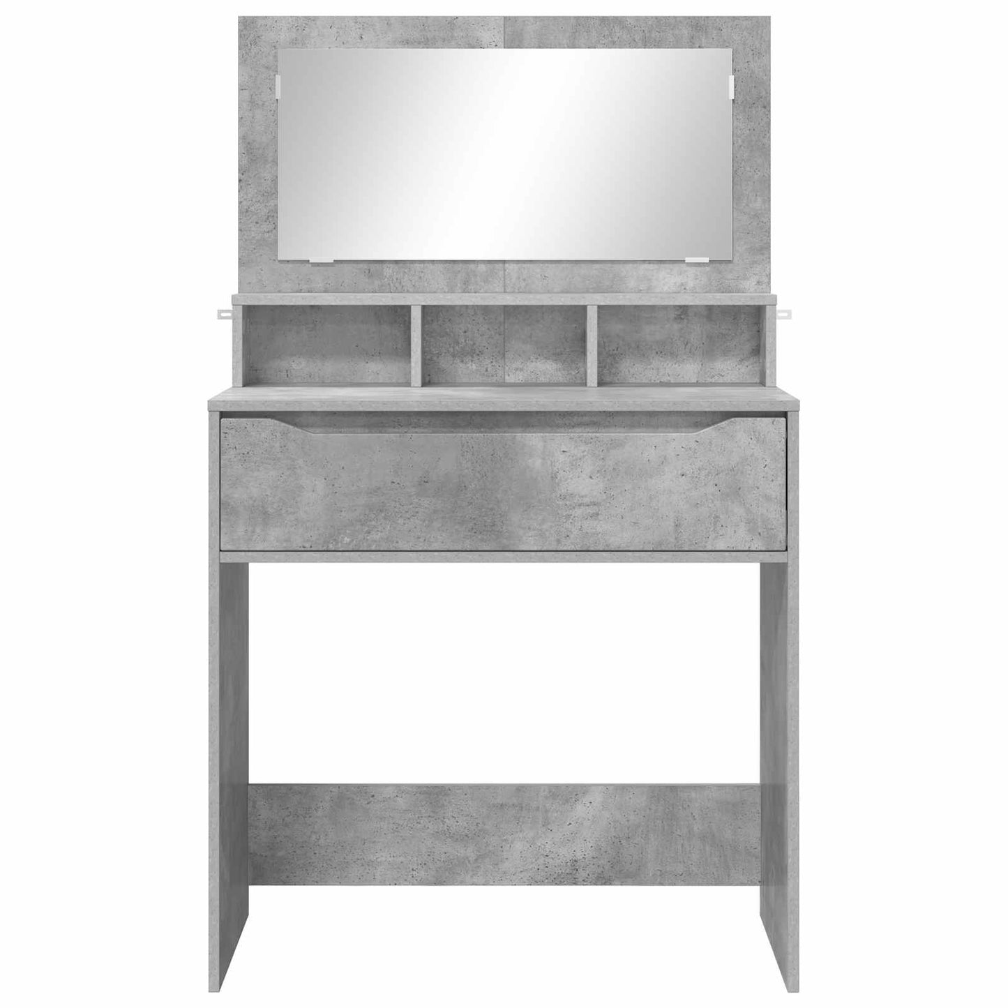 Hálószobai Öltözködő Asztalok Beton Szürke 80 x 39,6 x 135 cm
