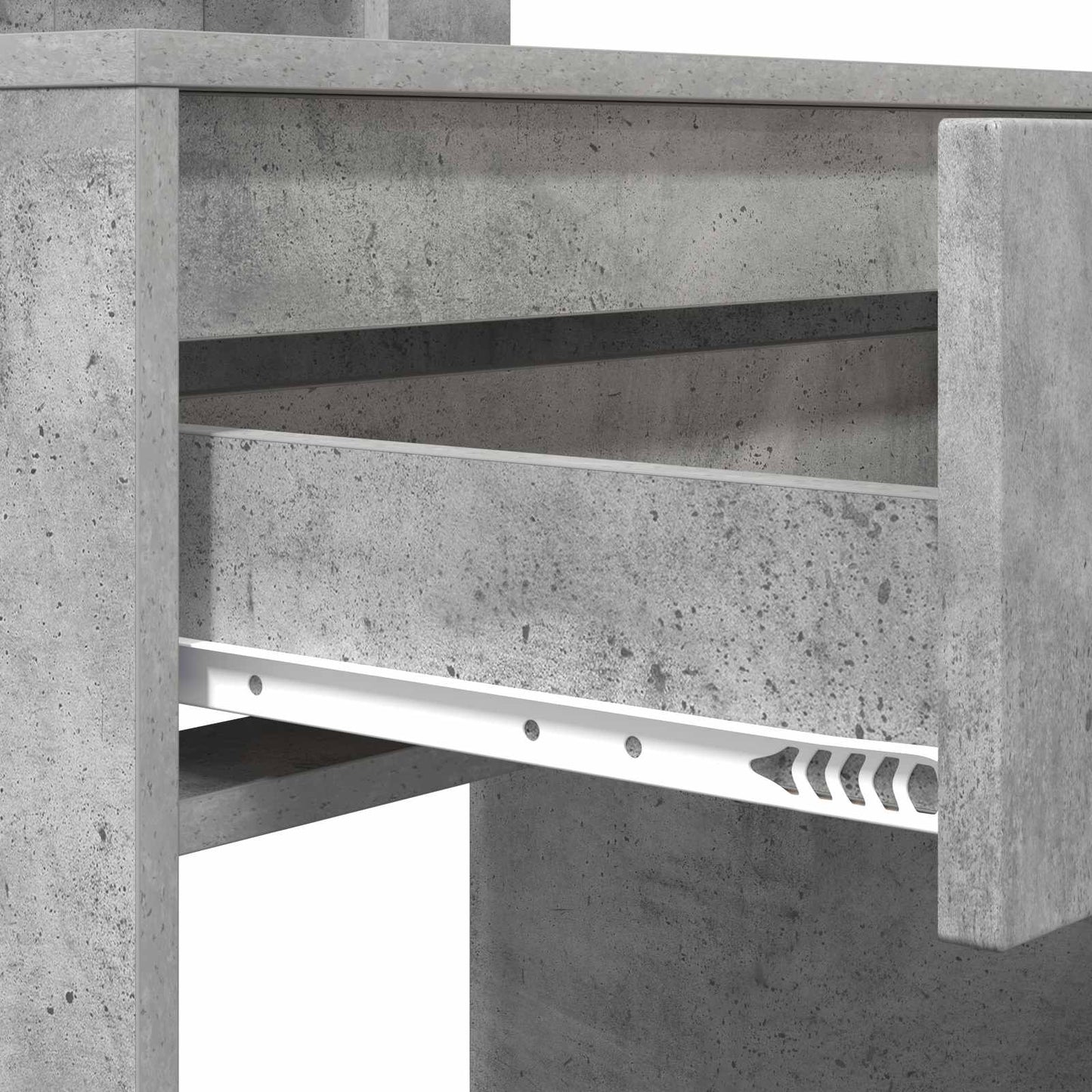 Hálószobai Öltözködő Asztalok Beton Szürke 80 x 39,6 x 135 cm