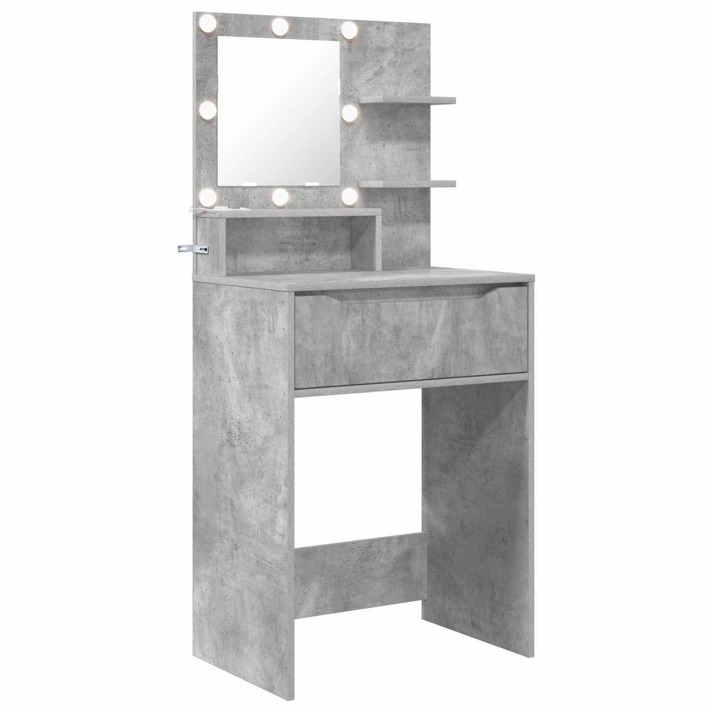 Hálószobai Öltözködő Asztalok Beton Szürke 80 x 39,6 x 135 cm