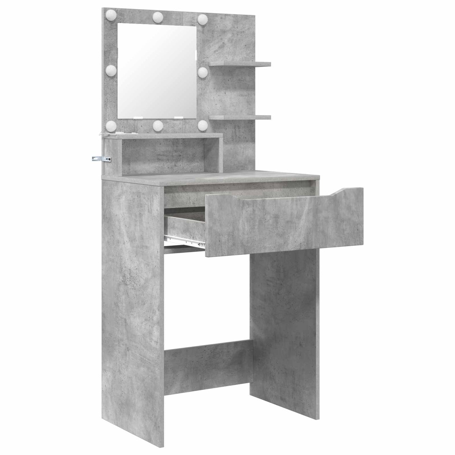 Hálószobai Öltözködő Asztalok Beton Szürke 80 x 39,6 x 135 cm