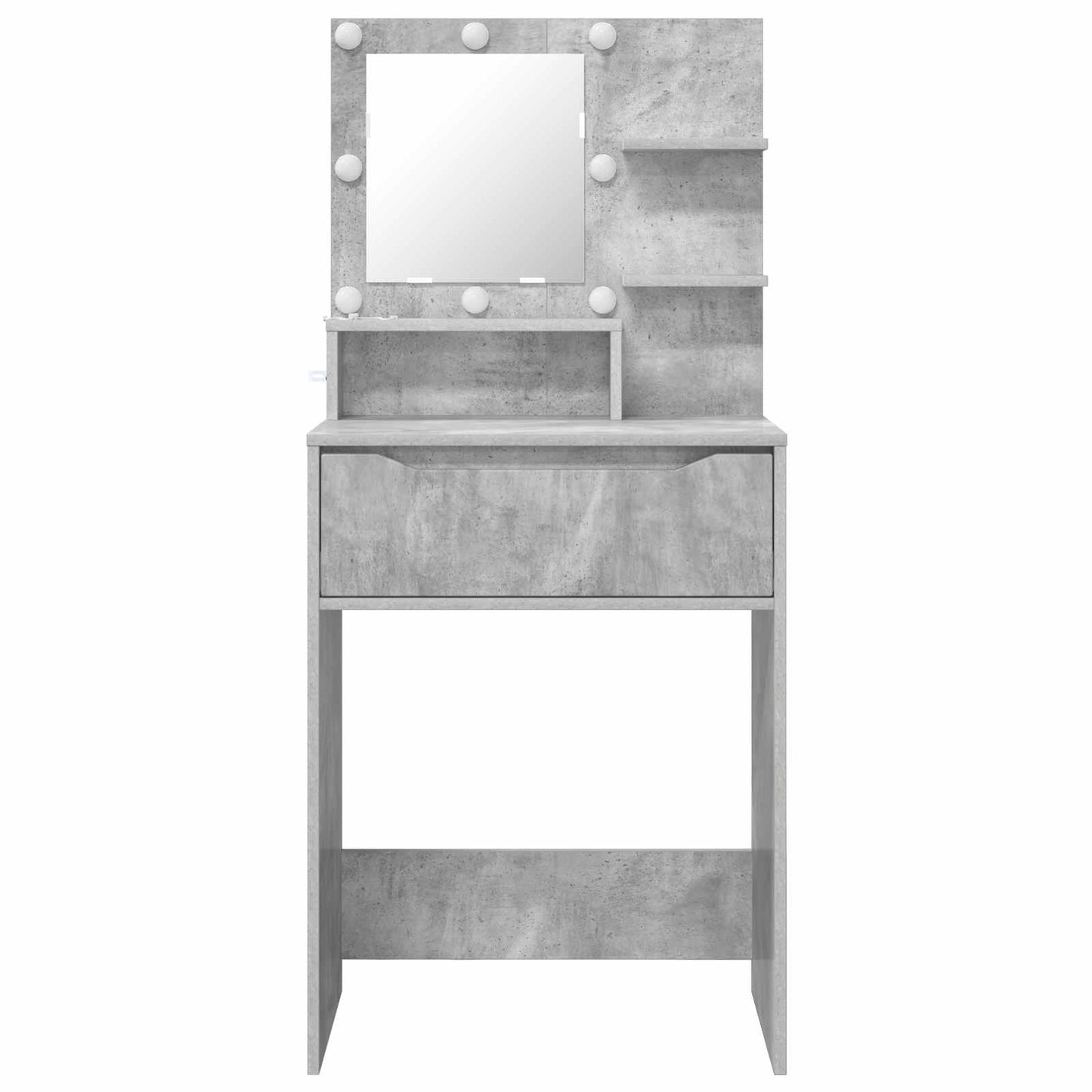 Hálószobai Öltözködő Asztalok Beton Szürke 80 x 39,6 x 135 cm