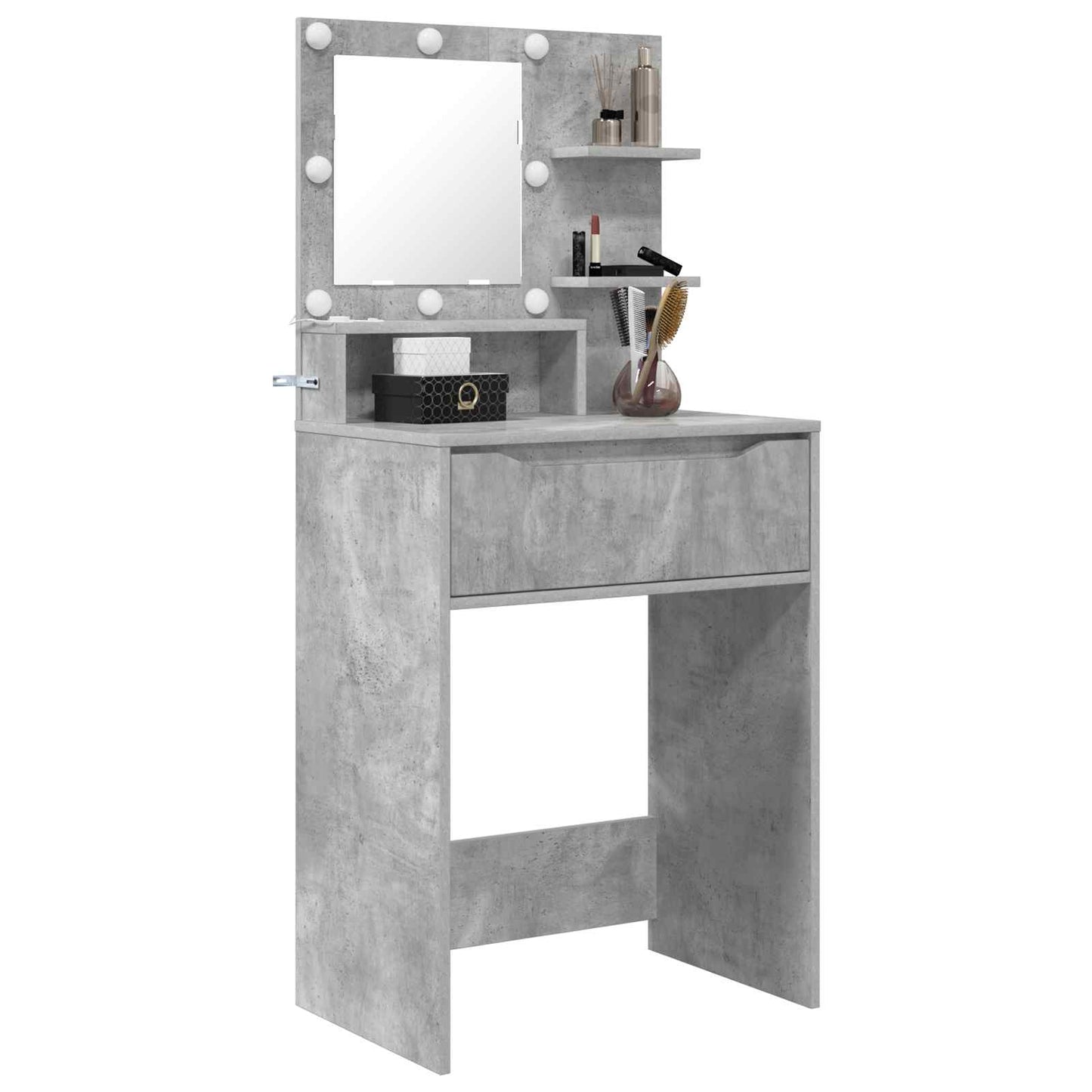 Hálószobai Öltözködő Asztalok Beton Szürke 80 x 39,6 x 135 cm