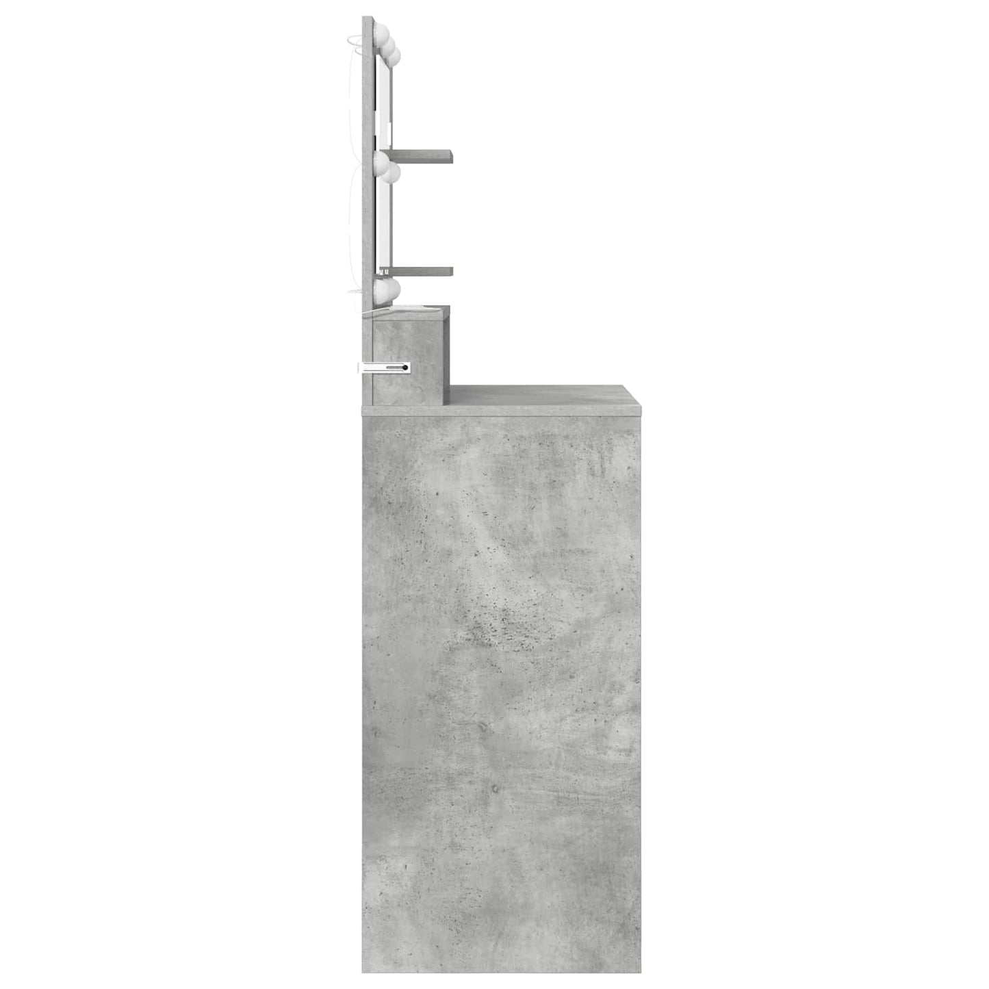 Hálószobai Öltözködő Asztalok Beton Szürke 80 x 39,6 x 135 cm