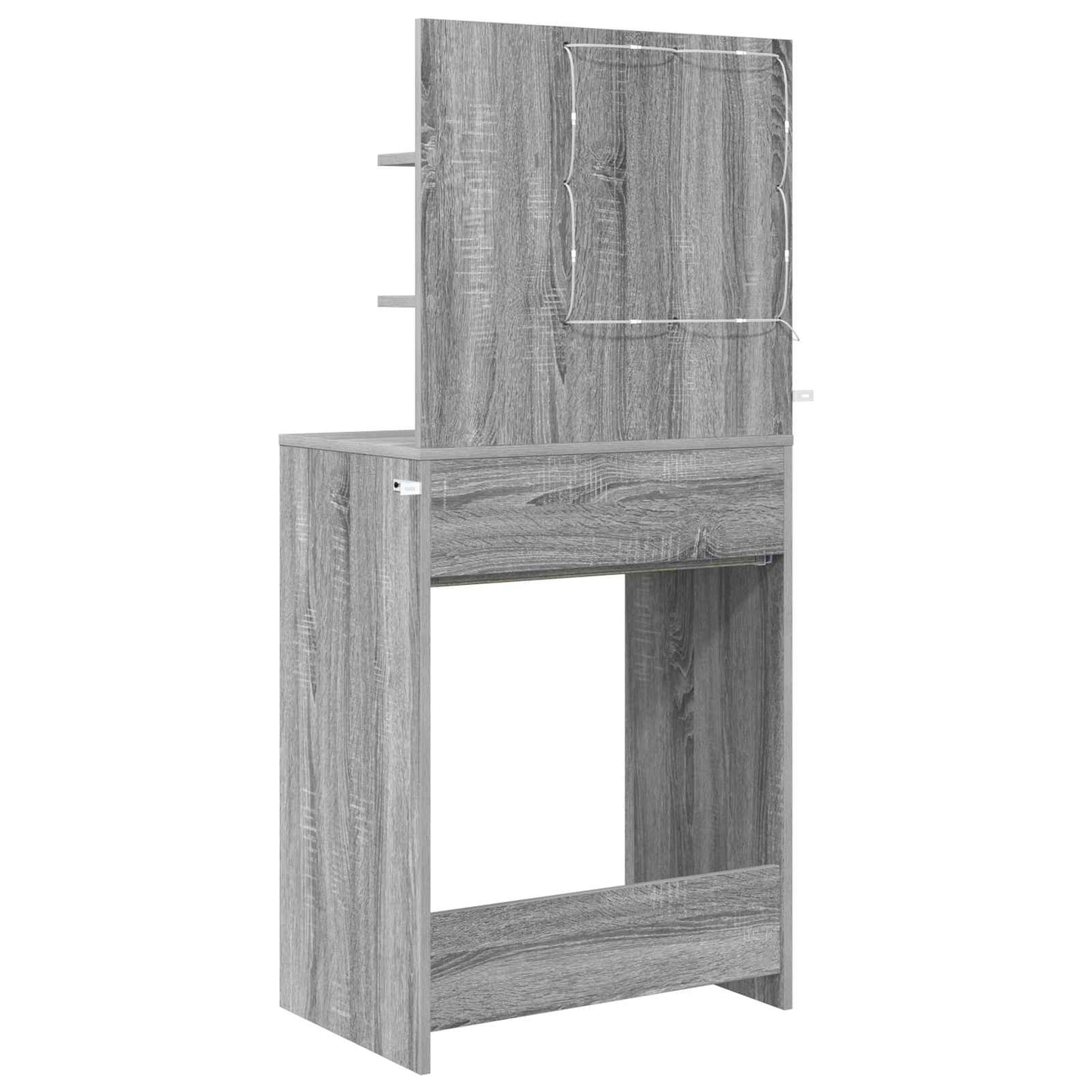 Hálószobai Öltözködő Asztalok Szürke Sonoma 80 x 39,6 x 135 cm