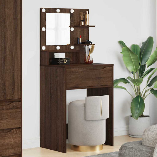 Hálószobai Öltözködő Asztalok Barna Tölgy 80 x 39,6 x 135 cm