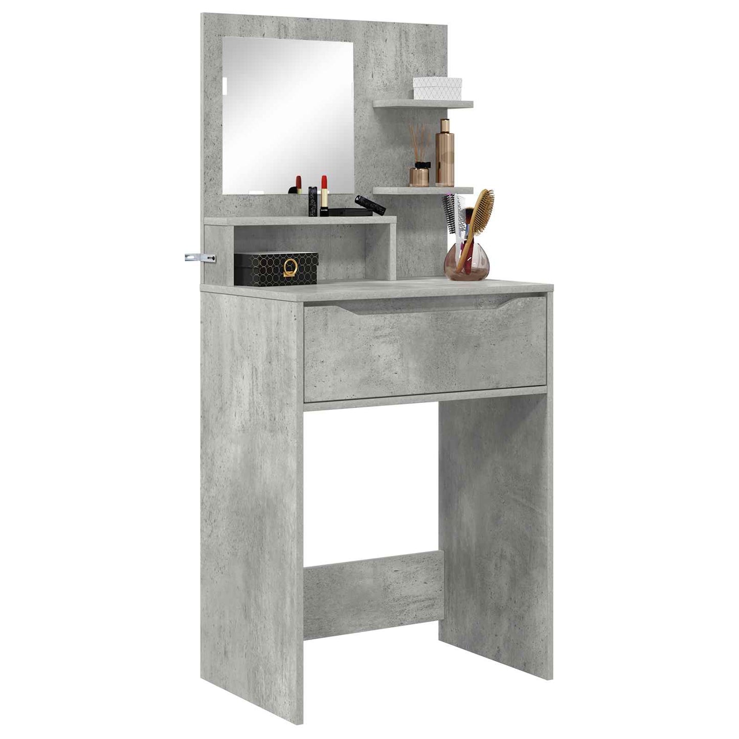 Hálószobai Öltözködő Asztalok Beton Szürke 80 x 39,6 x 135 cm