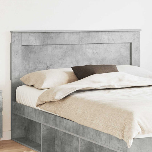 Fejtámla fejtámlával Beton Szürke 160 cm Faanyag